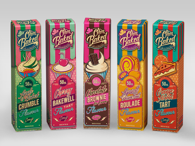 OHM Baked E-Liquid Boxes OHM Baked E-Liquid Boxes