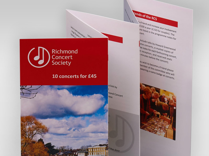 Richmond Concert Society Leaflets